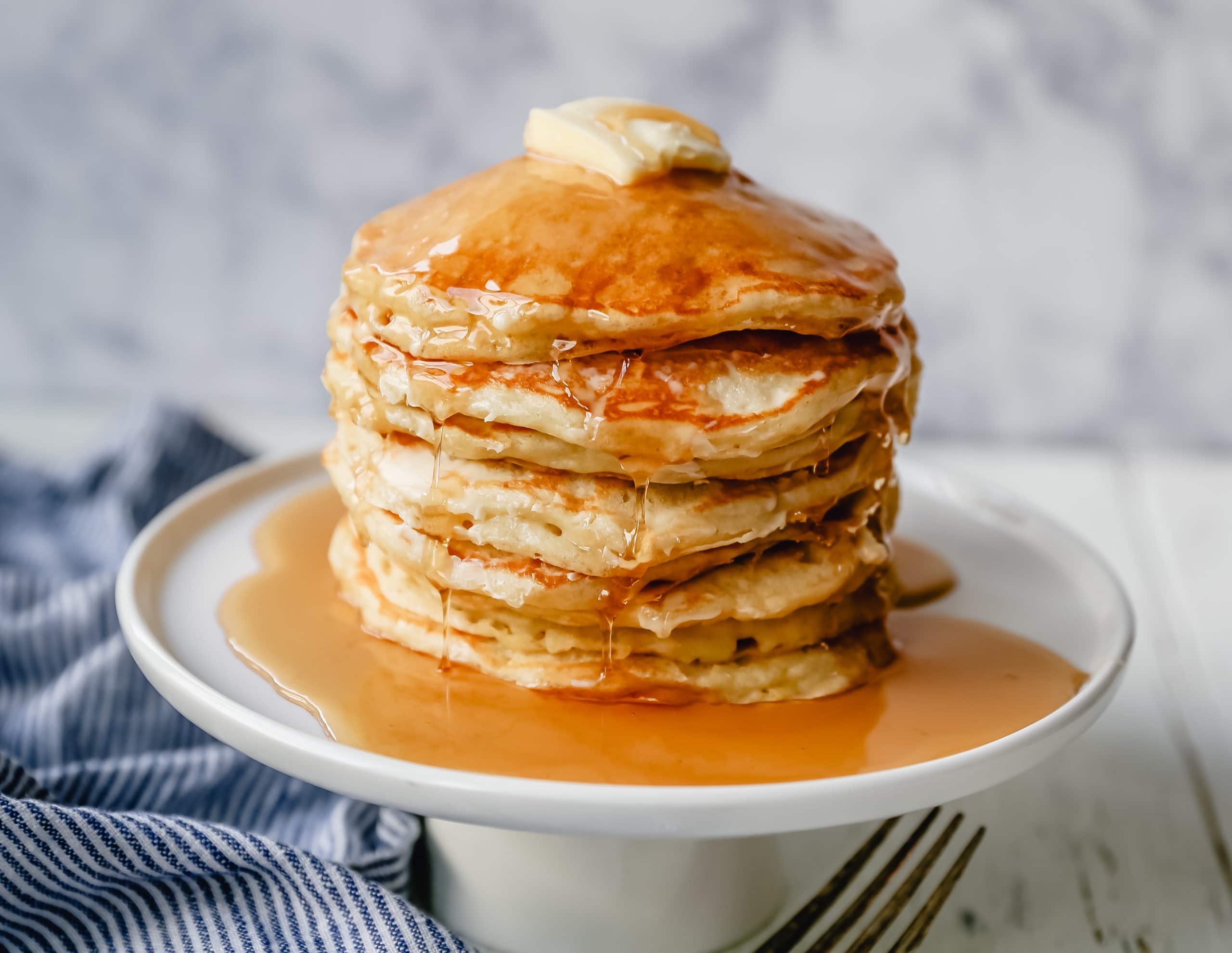 BEST BUTTERMILK PANCAKES. The best homemade buttermilk pancake recipe! This is the only pancake recipe you will ever need. Tender texture, light and fluffy, and these pancakes will melt in your mouth! 