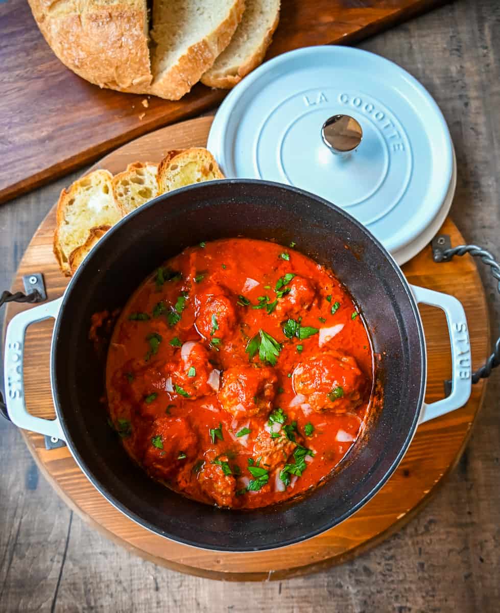 Pot of Meatballs. How to master the art of making easy homemade meatballs. This is the best homemade meatball recipe made with fresh ingredients! I will share all of my secrets to making the most perfect meatballs.