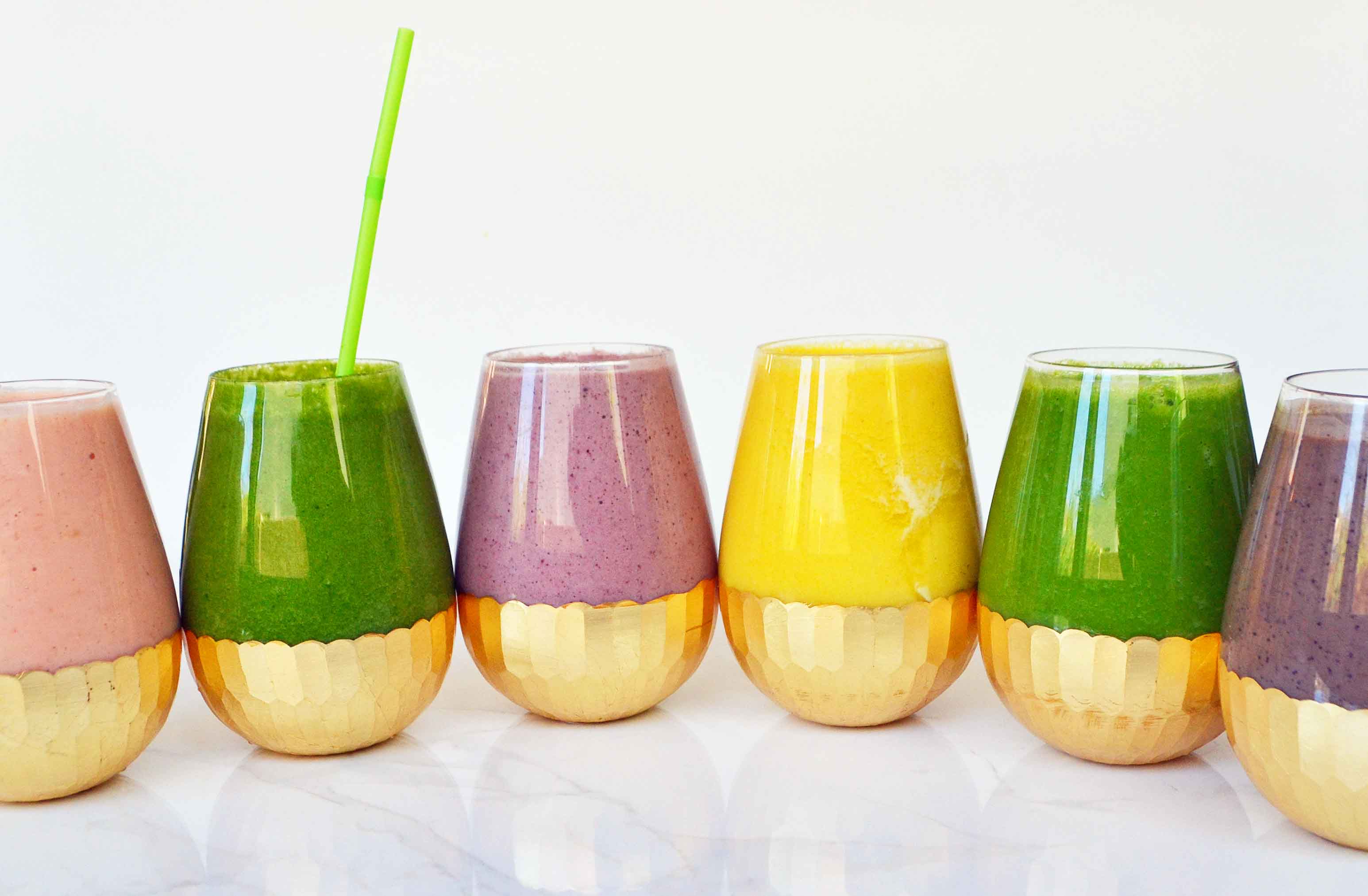 6 Healthy Superfood Smoothie Recipes by Modern Honey. Healthy and delicious!