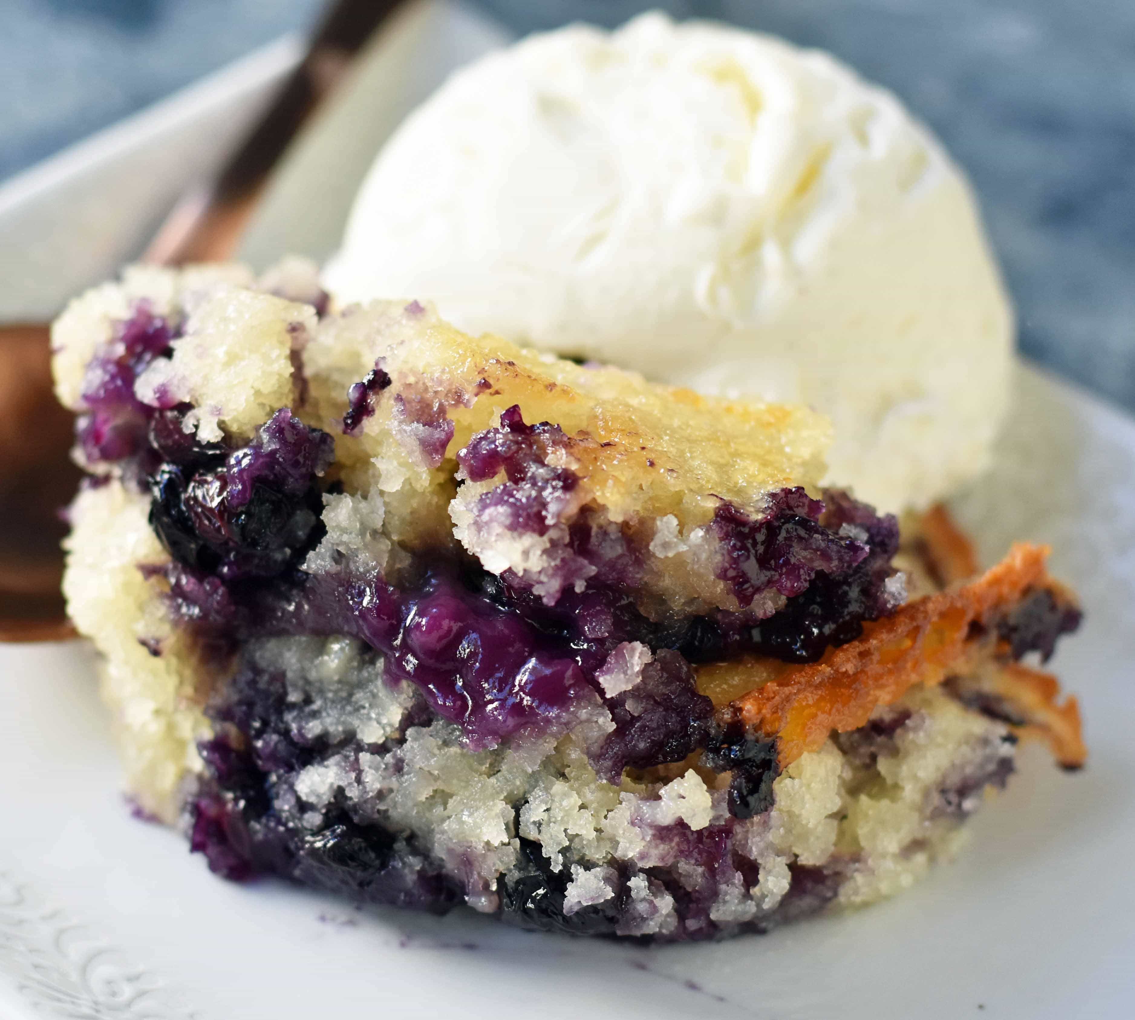Texas-Style Blueberry Cobbler. A sweet and buttery blueberry cobbler that is famous in Texas. www.modernhoney.com