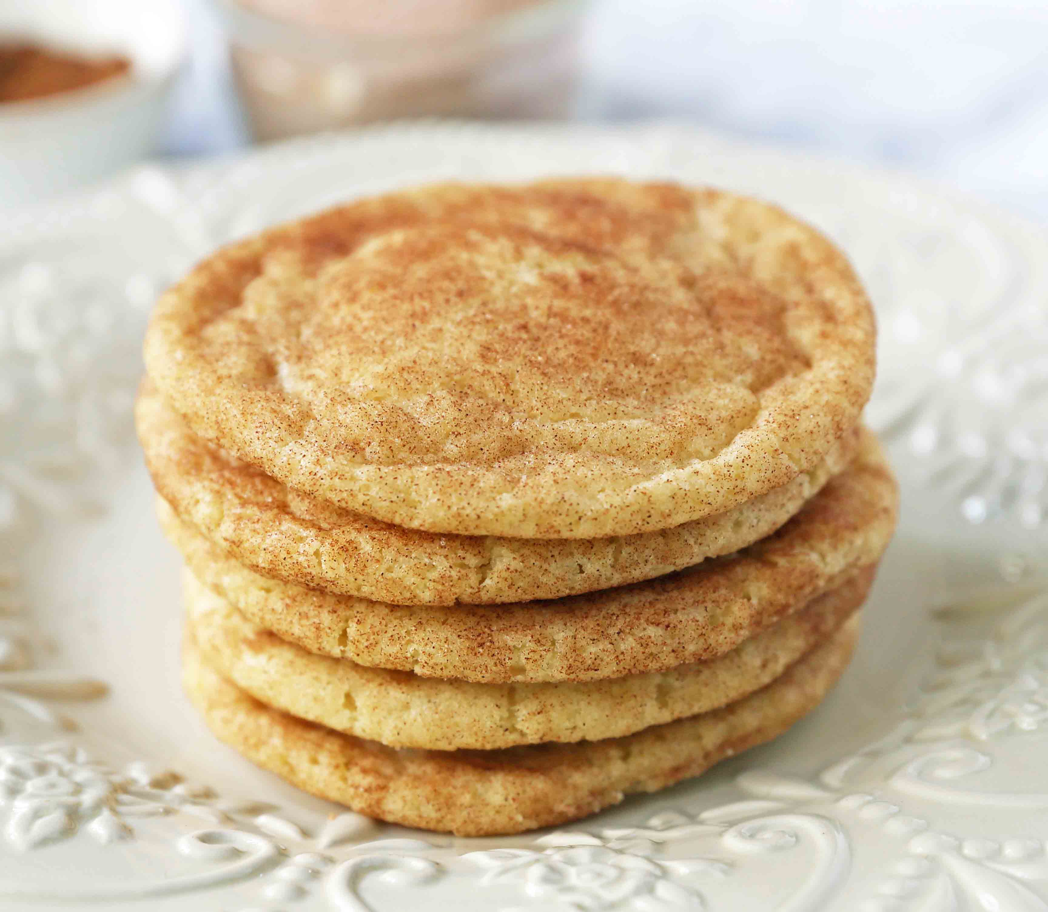 The Best Snickerdoodle Cookie Recipe. Soft and Chewy Snickerdoodle Cookies. The popular cinnamon-sugar soft and chewy sugar cookie recipe. A recipe that has been in the family for over 30 years! #snickerdoodle #snickerdoodles #snickerdoodlecookies #snickerdoodlecookie #cookie #cookies #christmascookies #christmascookies www.modernhoney.com