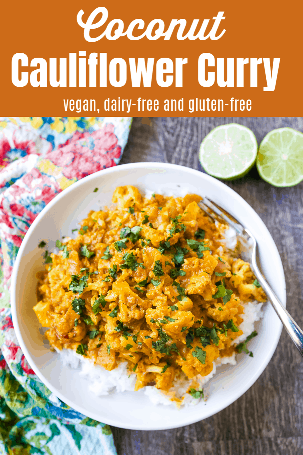 Coconut Cauliflower Curry A rich coconut curry broth with onion, garlic, cauliflower, ginger, Indian spices in coconut milk. Flavorful vegan meal and you won’t even miss the meat! www.modernhoney.com #curry #cauliflower #cauliflowercurry #indianfood 